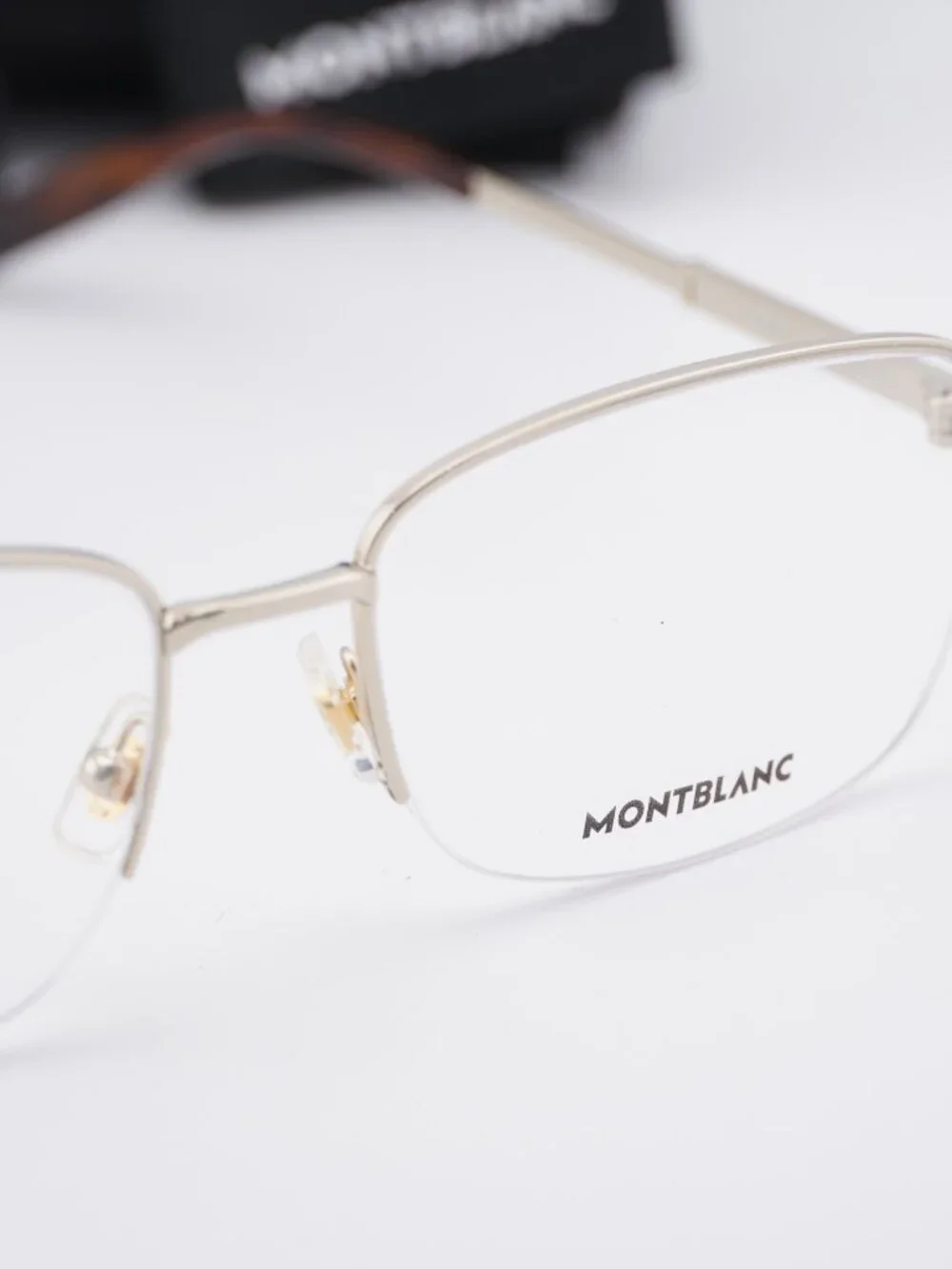 Montblanc MB0028O 005 Rectangle Eyeglasses 58mm – Gold